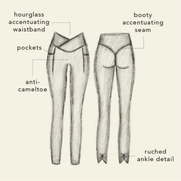 NWT! Blogilates Women's Criss Cross High-Rise Leggings - Black Size Small - Picture 6 of 9